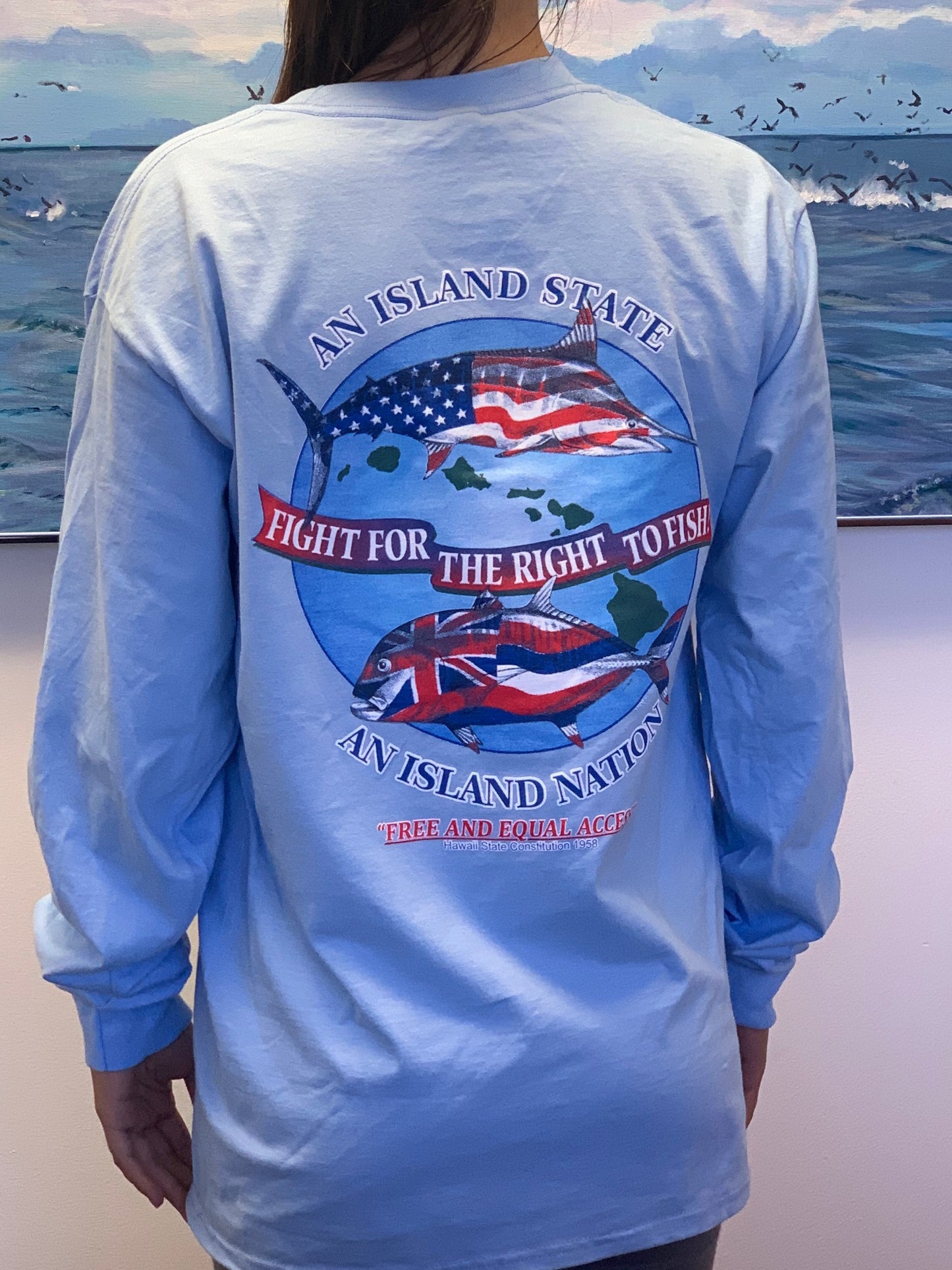 "Fight For the Right to Fish" Long Sleeve Shirt  HURRY: SUMMER SALE - LIMITED SUPPLY